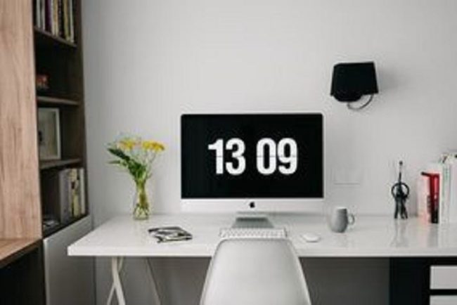 Workspace, White Computer Desk In Home Office