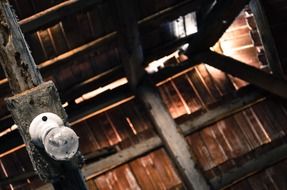 Attic Old Tile Lighting Scene